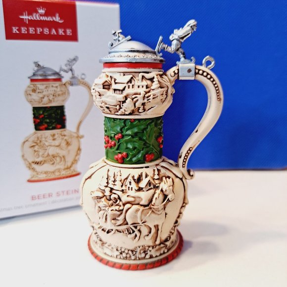 BEER STEIN - 2023 Hallmark Keepsake Christmas Tree Ornament - NEW - Picture 8 of 11